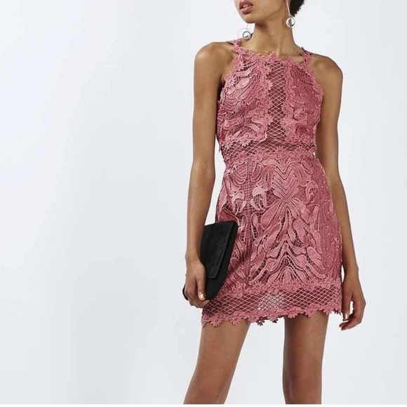 strapless open back dress Metallic Leopard Mini Dress main image 1